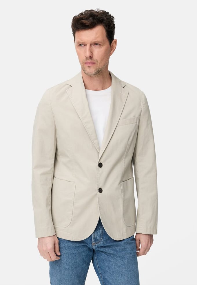 camel active Elastisch colbert met veiligheidszak - Maat menswear-56 - Beige