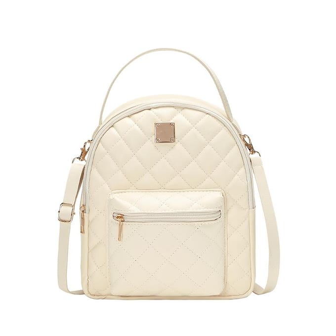 Sac à dos tendance pour femme, sac à dos décontracté blanc