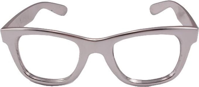 Folat - Feestbril - Metallic Zilver