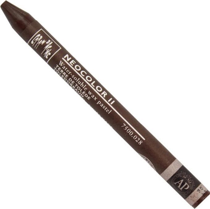 Caran d´Ache Neocolor II Aquarelkrijt | Toledo Bruin (028)