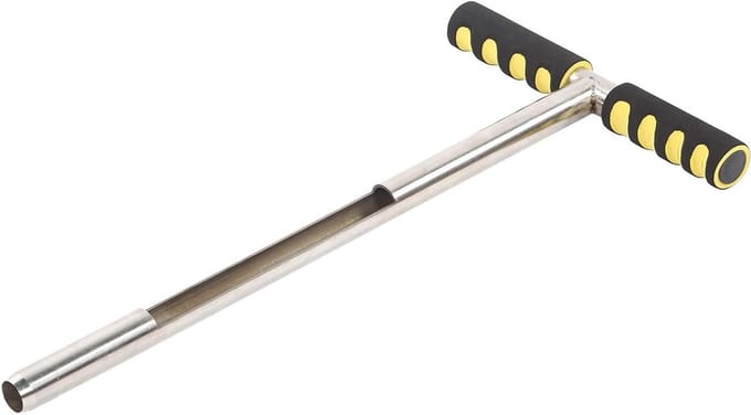 Bodemmonsternemer Roestvrij Staal - Bodemsonde Tuin - Bodem Analyse - Duurzame Constructie - 25.5x51cm - Zilver