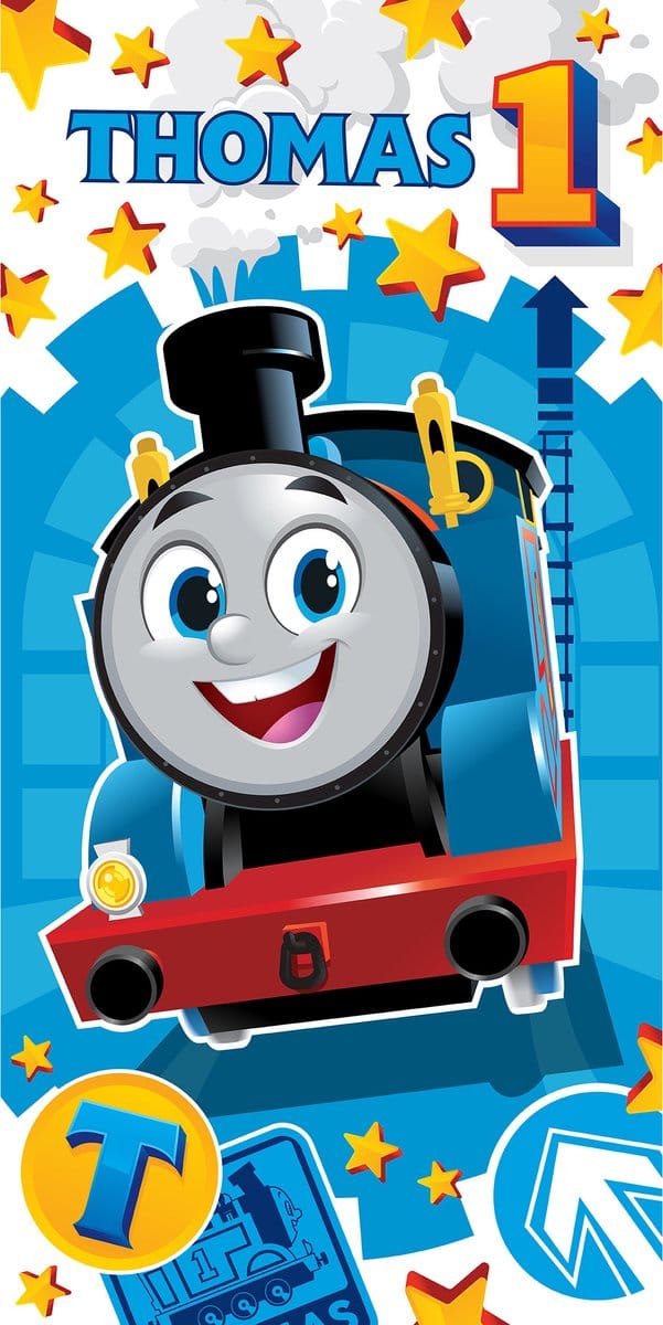Thomas de Trein Strandlaken, Sodor - 70 x 140 cm - Katoen