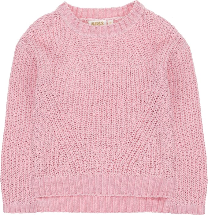 ROZE GEBREIDE TRUI