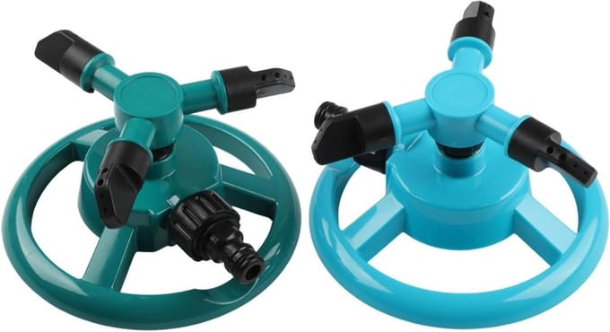 Tuinsproeier - Gazon sproeier - Gazon bewateren - 360 graden rotatie - 2 stuks - Blauwgroen
