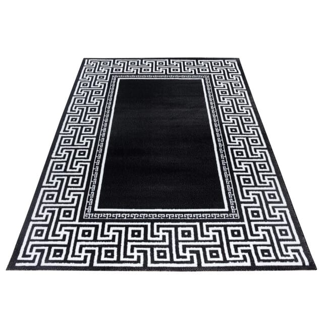 Muratap Parma design vloerkleed zwart / wit laagpolig- 120x170 cm