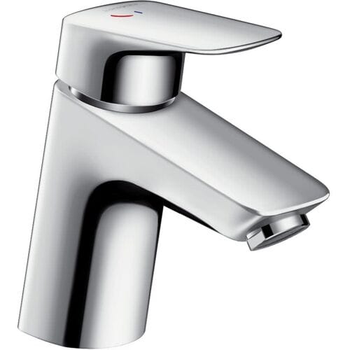 hansgrohe Logis - Wastafelmengkraan - Ééngreeps bediening - CoolStart energiebesparend - Met trekwaste - 70mm - Chroom