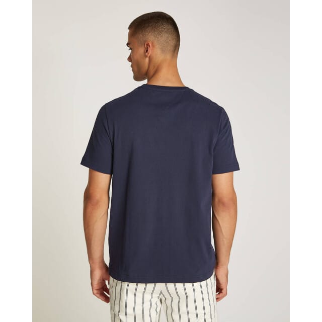 T-shirt met logostitching