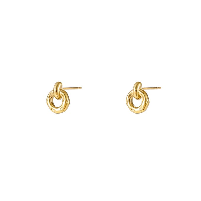 Go Dutch Label Oorknoppen Open Round Stud Goud