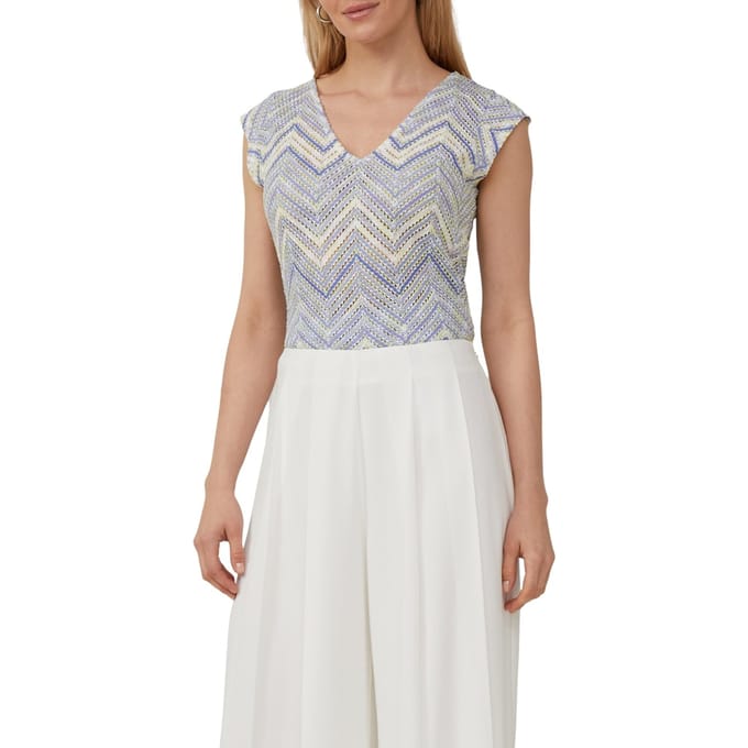 Regular fit T-shirt met V-hals