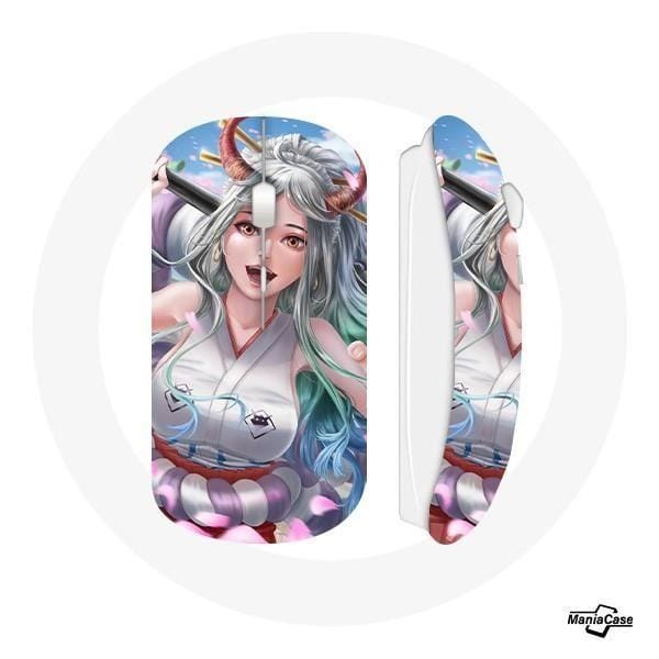 Souris Sans Fil - Yamato - One Piece - Blanc - Compatible Mac et PC - USB Wi-Fi
