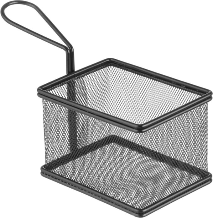 Panier miniature pour servir des snacks frits avec poignée 125x100x85 mm - hendi 425626