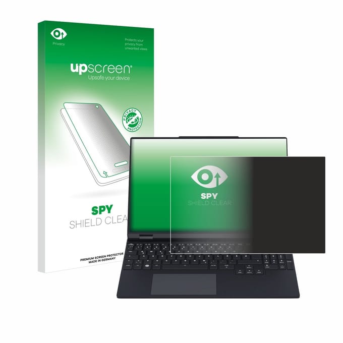 upscreen - privacy screenprotector voor Tuxedo InfinityBook Pro 15 Gen 9 - Folie Beschermfolie Blauwlichtfilter