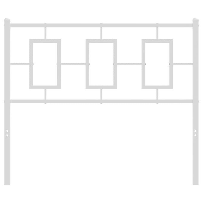 vidaXL - Vervangend - hoofdbord - 100 - cm - metaal - wit