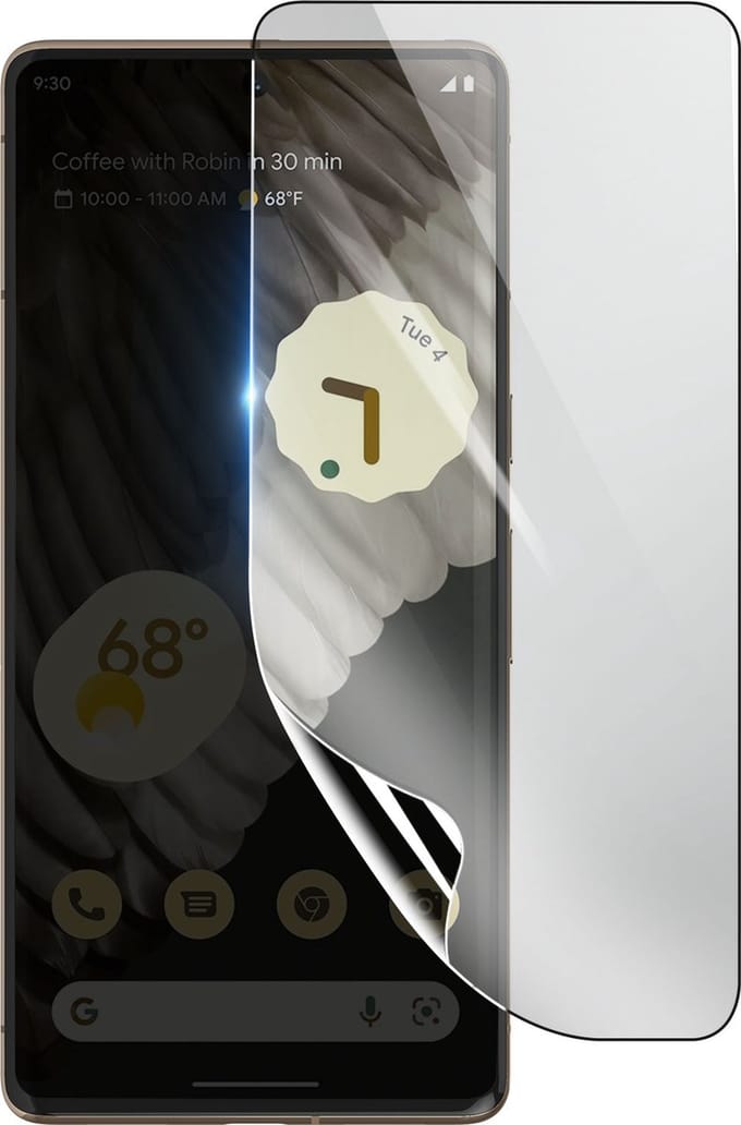 3mk, Geschikt voor Google Pixel 7 Pro, Schokbestendige Hydrogel Screenprotector, Transparant