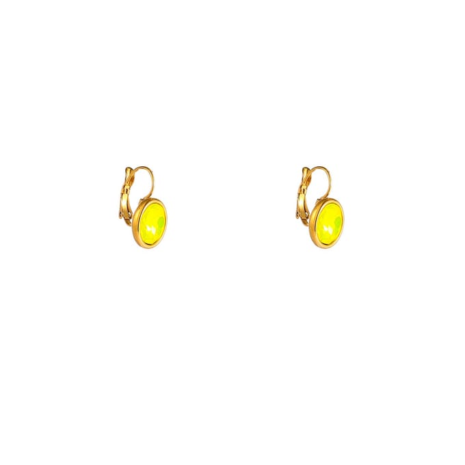 Go Dutch Label Oorhangers French Hook Oval Lemon