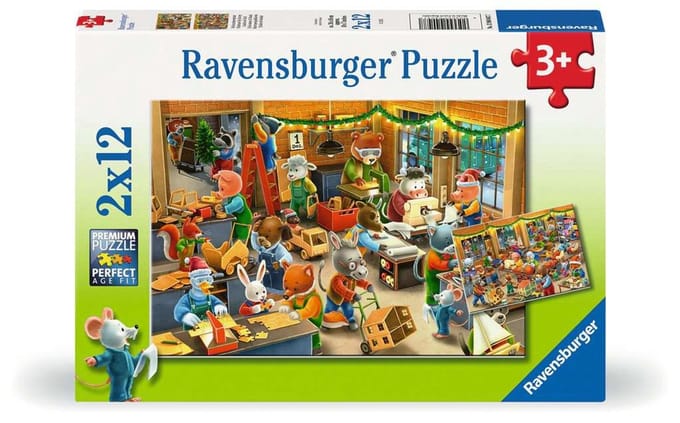 Ravensburger Christmas Toy Factory 2x12p
