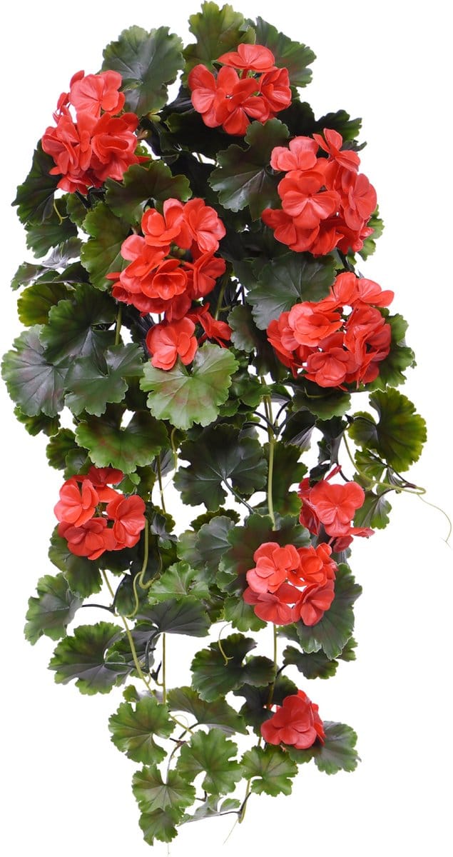Kunst Hanggeranium 65cm UV Rood