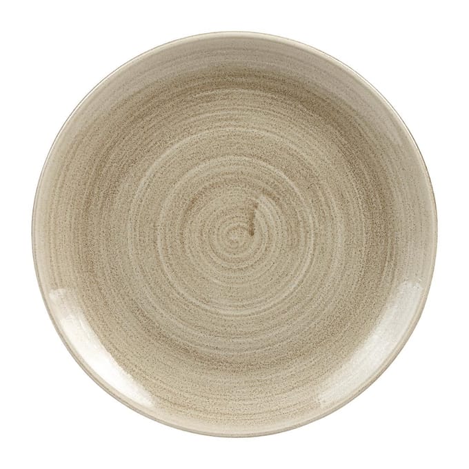 Churchill Stonecast Patina Antique Taupe Coupe Evolve Coupe Bord 32.4cm (9 stuks)