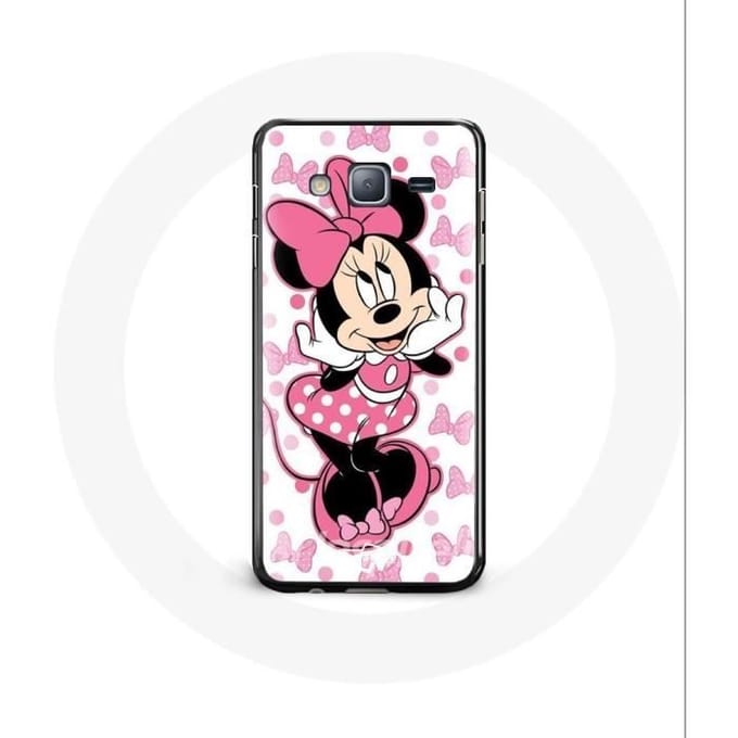 Coque pour Samsung Galaxy J7 Minnie Mouse Dessin animé mignon rose