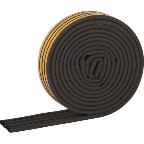 Fix-o-moll tochtband zelfklevend D 9x6mm 18m zwart