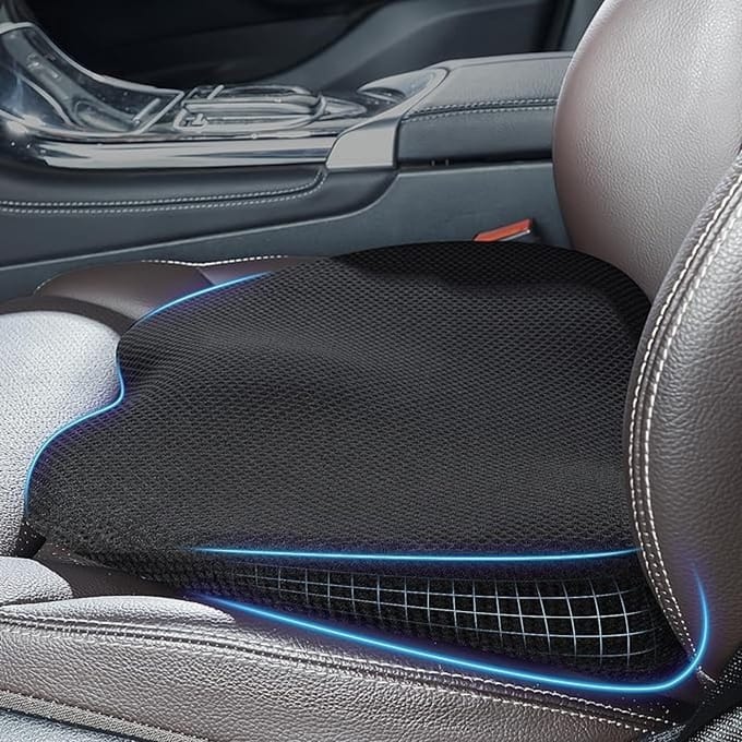 Memory Foam Wigkussen voor Auto en Kantoor - Antislip Zitcomfort