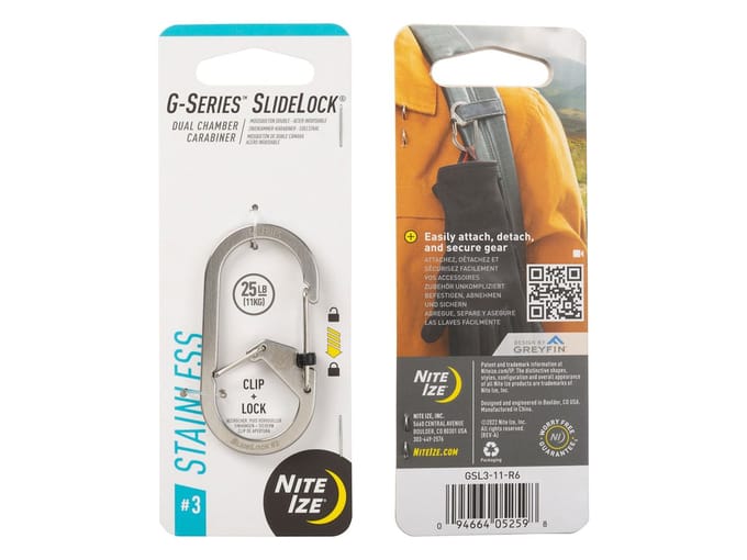 Nite Ize G-Series Karabijnhaak Slidelock Zilver #3