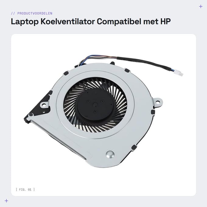Dailygoods - Laptop Koelventilator Compatibel met HP Modellen