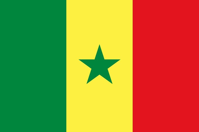 Vlag Senegal 300x450cm