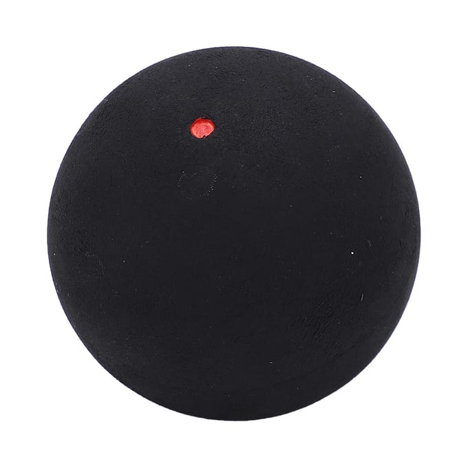Balles de Squash à Point Unique 37mm Balles en Caoutchouc pour Raquettes de Squash pour Débutant Entraînement Compétition Single red dot black