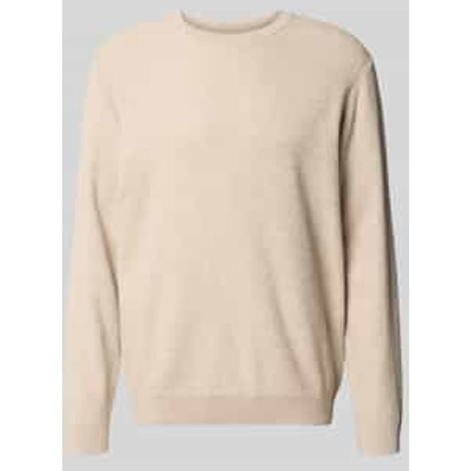 Regular fit gebreide pullover van zuiver katoen