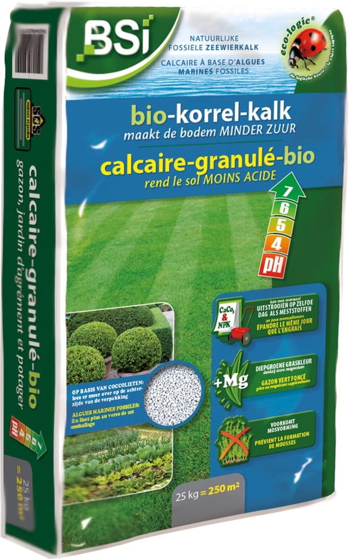 BSI - Bio-Korrelkalk - Kalk - 25 kg voor 250 m²