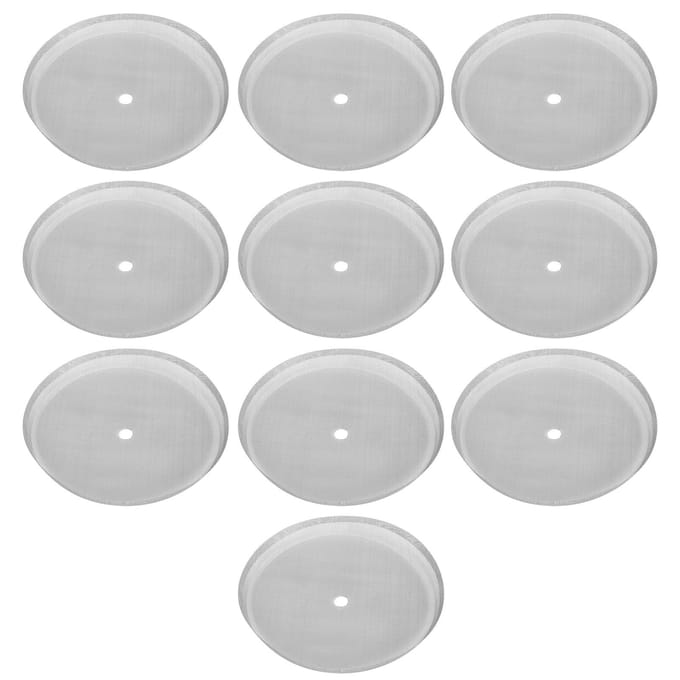 10 Pièces Filtre Réutilisable en Acier Inoxydable 304 Maille 80 pour Cafetière à Piston 1000 mm Accessoire white