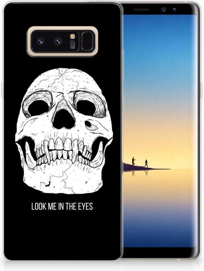 Silicone Back Case Samsung Galaxy Note 8 Skull Eyes