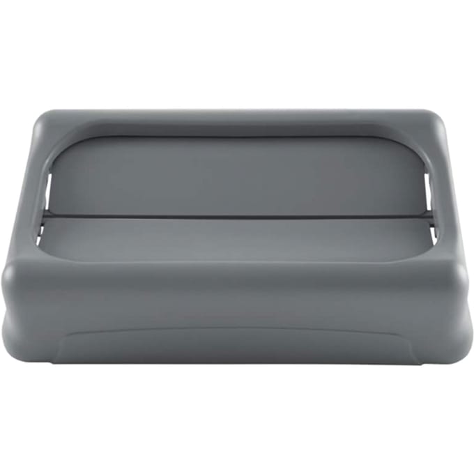 Deksel rubbermaid slim jim vented gesloten met Swingsysteem grijs