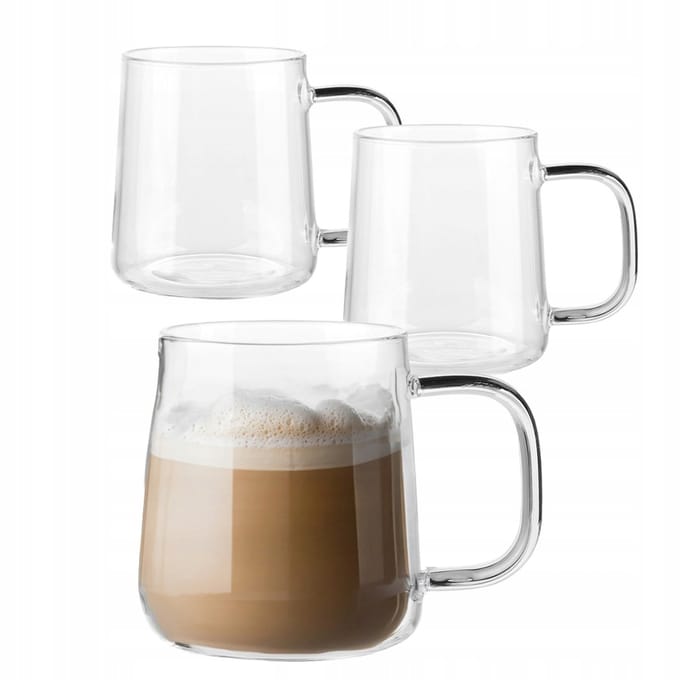 Altom Design Bianca Glazen Theeglazen 310ml - Set van 3