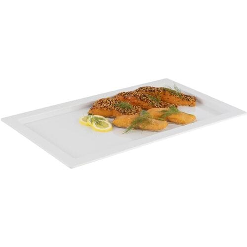 GGM Gastro (6 Stück) GN-Tablett 1/1 - FRAMES - Melamin - Höhe: 20mm - Weiß