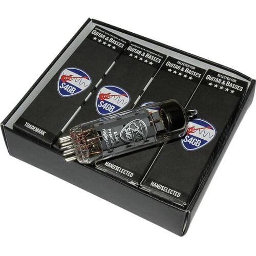 BTB Vertrieb EL84 S4GB Premium Elektronenbuis Matched Kwartet Geselecteerd voor Gitaren Eindpentode Aantal polen: 9 Fitting: Noval 4 stuk(s)