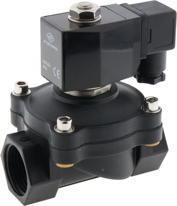 Magneetventiel DF-SA 1'' Nylon EPDM 0-8bar 24V DC - DF-SA100N250E-024DC