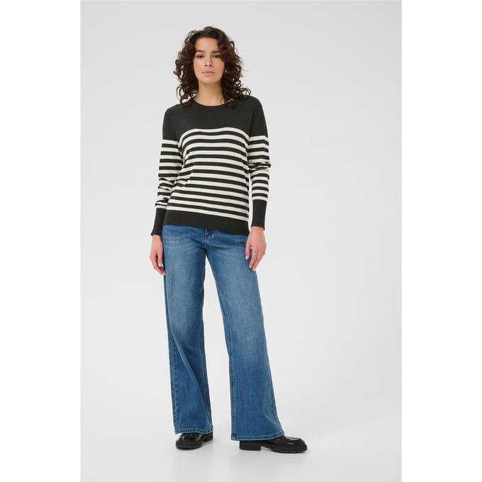 Kaffe KAlizza Striped Knit Pullover Dames Trui - Maat S