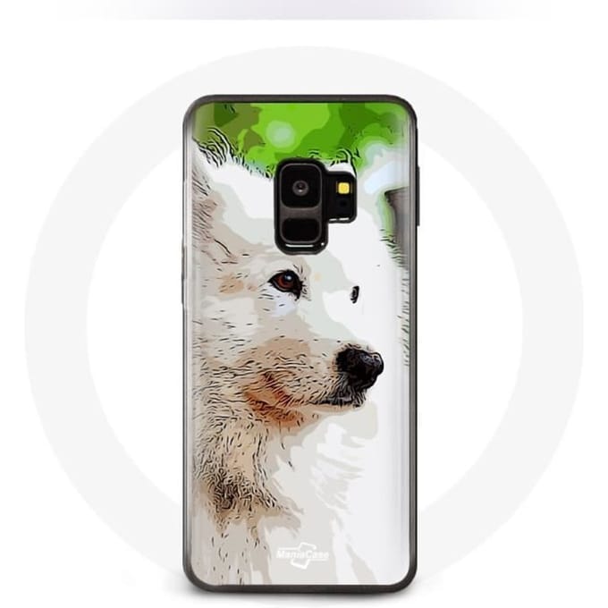 Case voor Samsung Galaxy S9 Samojeed Hond Wit wit