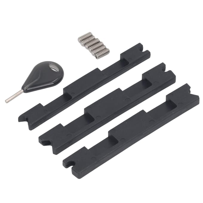 Fin Box Converter Professionele Plastic Surfboard Fin Plug Adapter met Fin Sleutel Schroeven voor FUTURE black