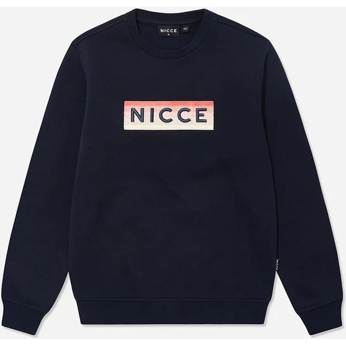Nicce Lange Mouw Crew Hals Pullover Navy Blauw Heren Truien 204 1 03 02 0003