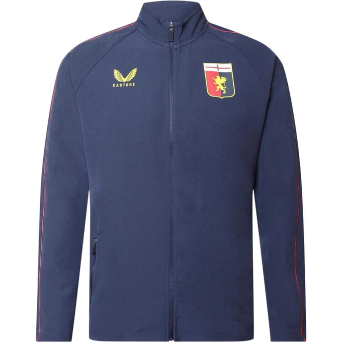 Castore Heren Anthem Genoa CFC Trainingsjack (Marineblauw)