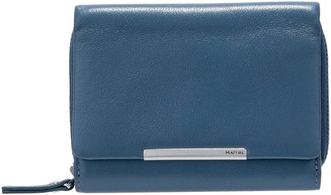 Maître Portemonnee Belg Dagrete Purse Mid Blue Blauw