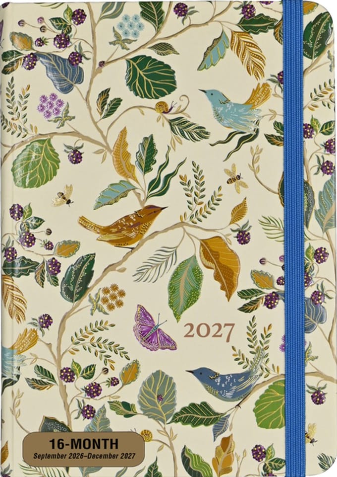 Birds and Berries Compact diary 16-mnds 2027