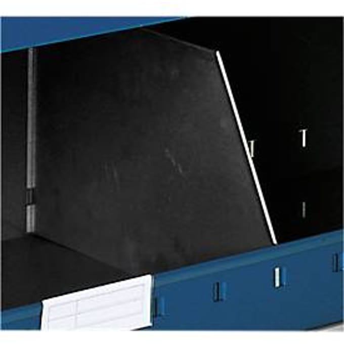 Scheidingsplaat type A voor voorraadbak, D 385 x H 78 mm