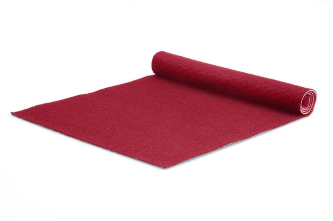 GJ Floors - Basic loper Tokyo | Bordeauxrood - Breedte x Lengte: 2 meter / 5 meter