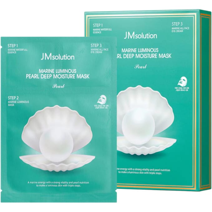JMsolution Marine Luminous Pearl Diep Hydraterend Masker Parel 30ml x 10 stuks blue