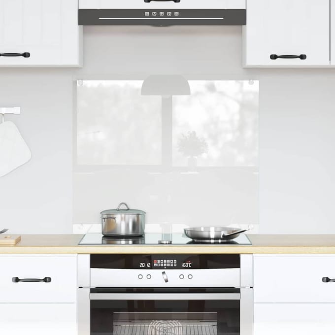 vidaXL - Keukenachterwand - Transparant - 70 - x - 60 - cm - gehard - glas