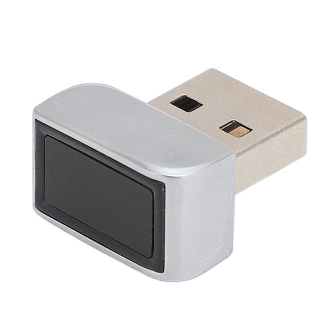 USB Vingerafdruklezer 360 Graden Aanraak 0.5s Snelle Matching 13 X 7mm Groot Oppervlak Draagbaar gray